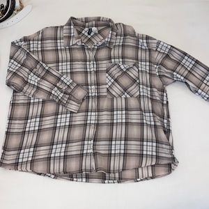 H&M Oversized Lightweight Flannel